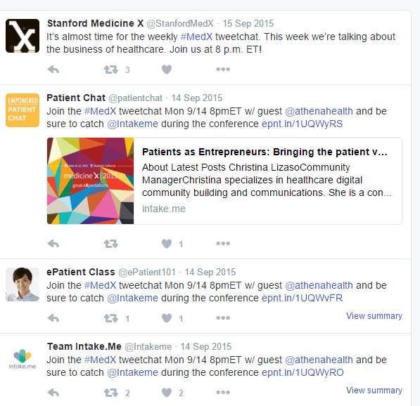Twitter Use After Medical Events