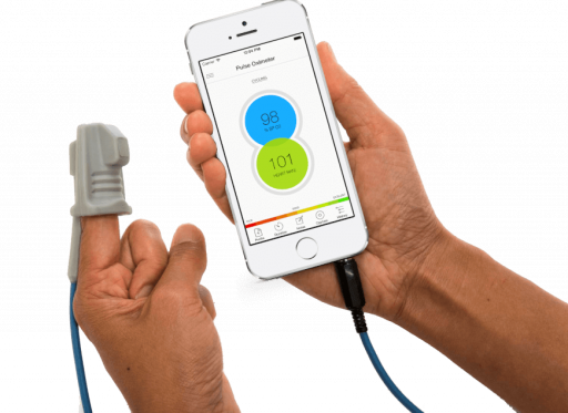 Pulse oxymeter measures blood oxygen levels