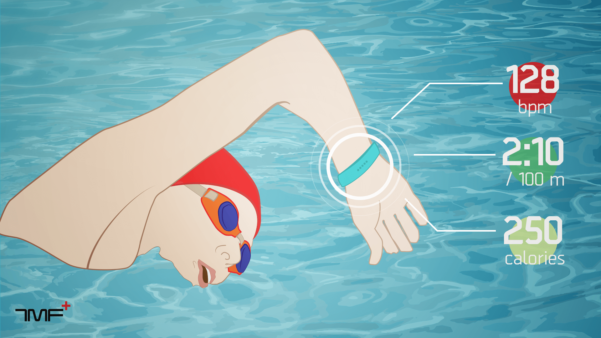 cheap swim tracker